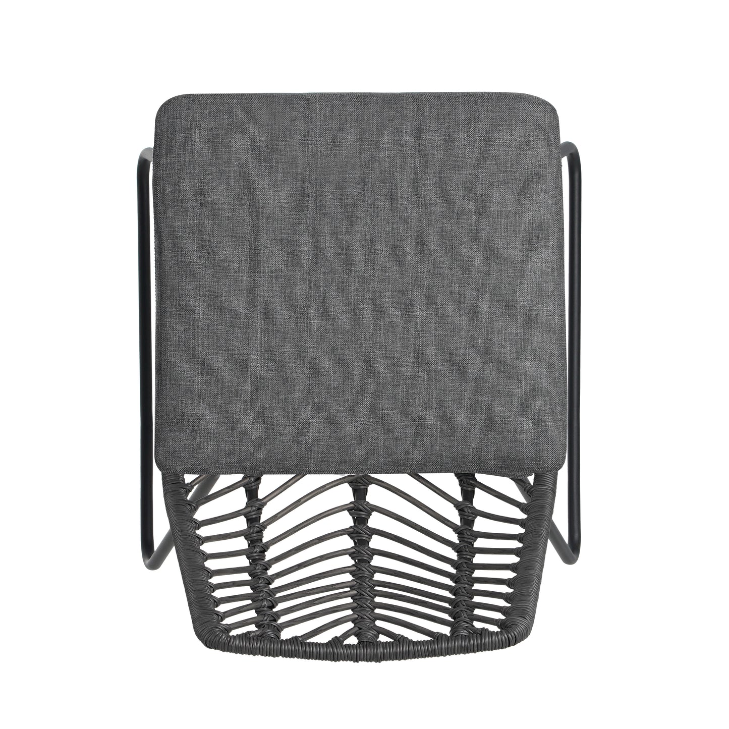 DEJA CHAIR,2PCS with 2 Cushions,Gray