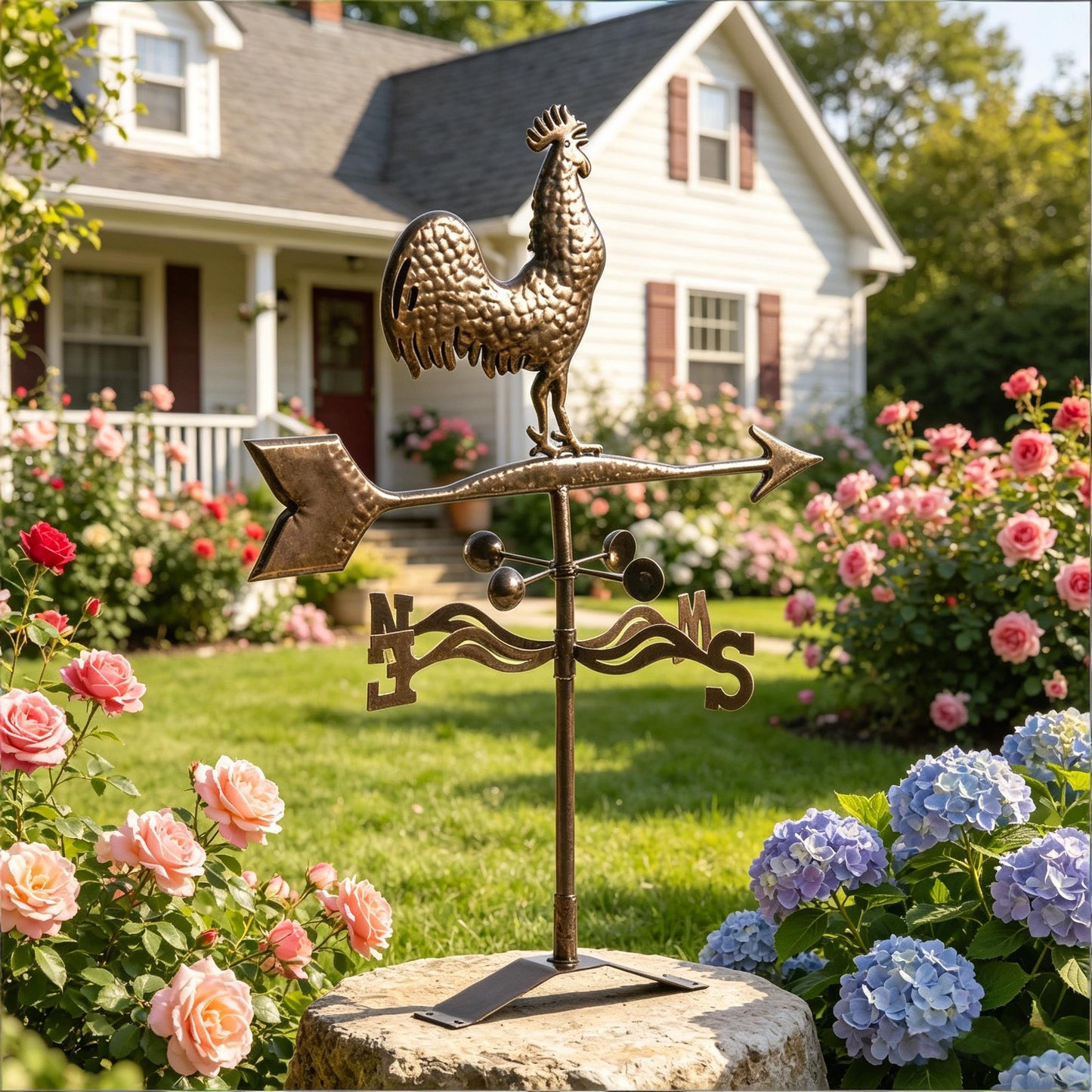 Roof Mount Wind Direction Indicator,Classic Weather Vanes,Rooster Weathervane