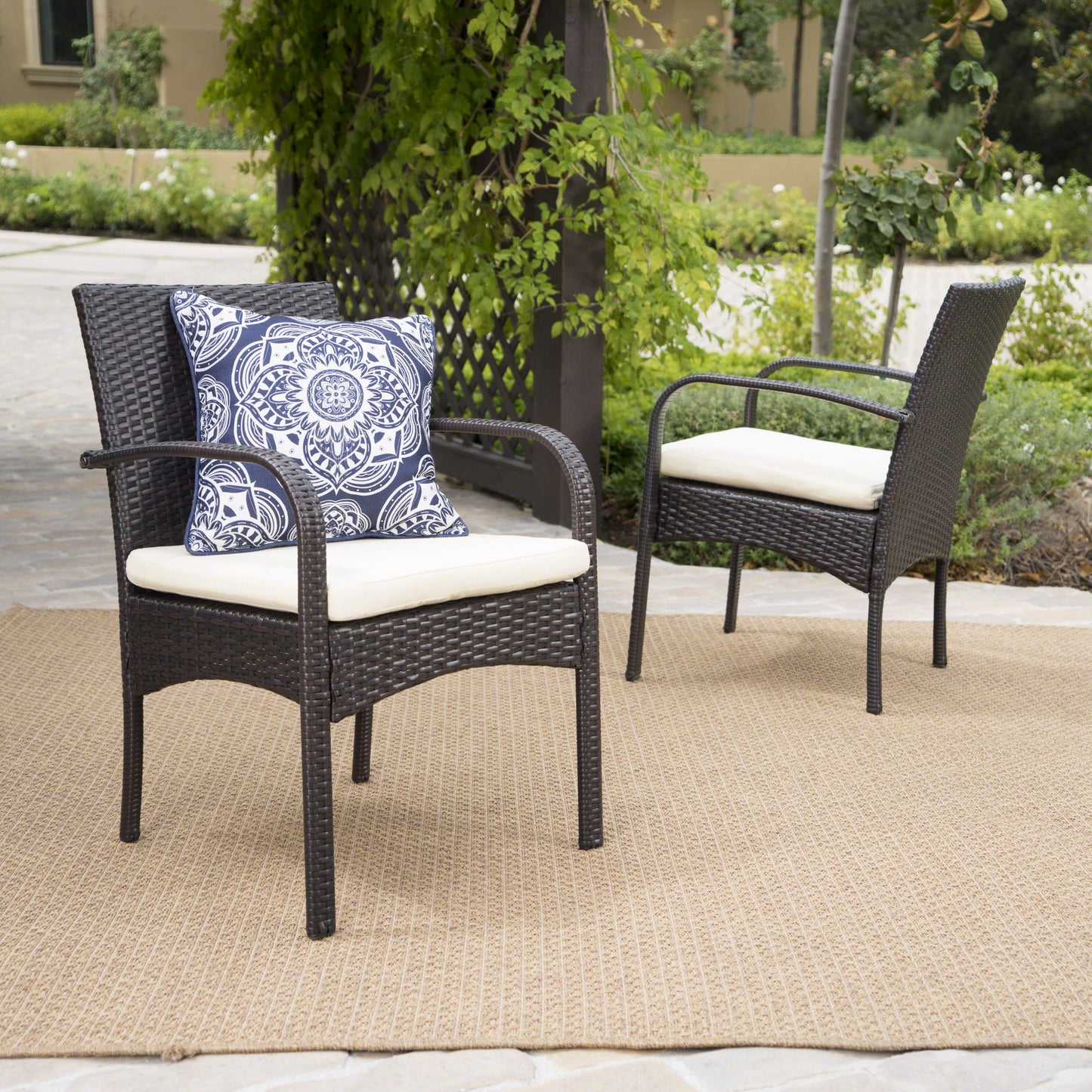 [Set of 2] CORDOBA KD PE WICKER DINING CHAIR