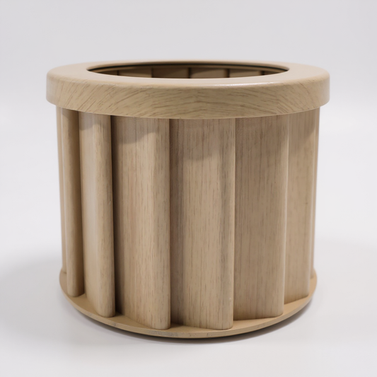 Round Strata Planter SM - Beige Brown