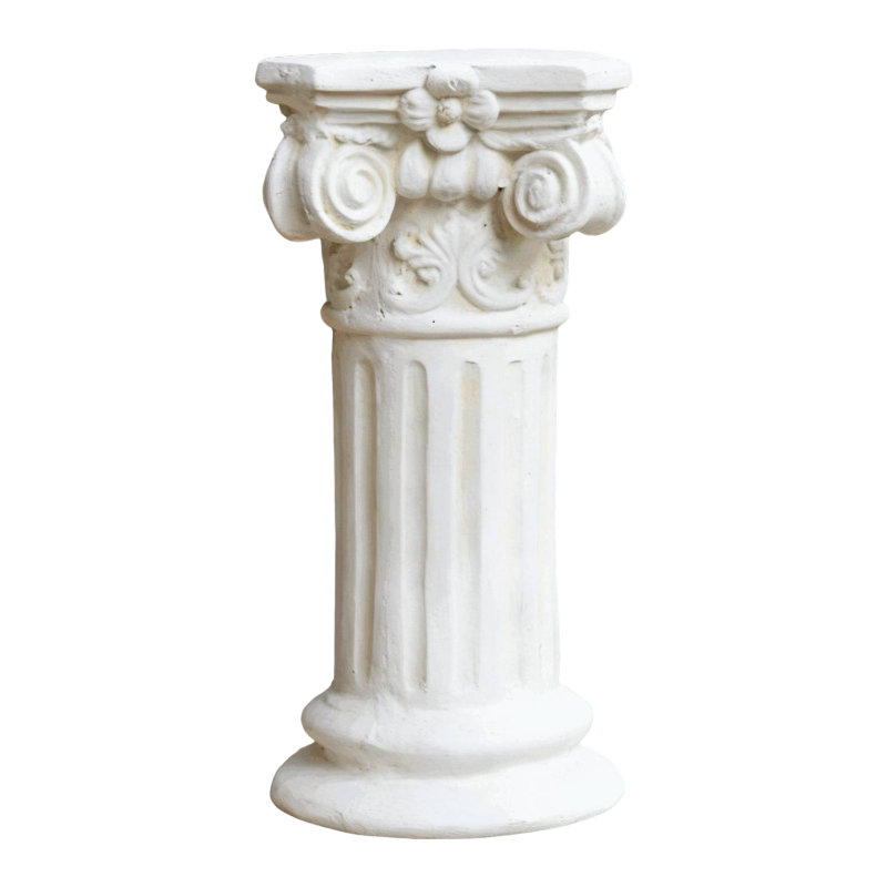 Garden Decorative Column, 12"Retro Elegant White Ancient Greek Style Roman Column, Suitable for Garden Decoration, Suitable for Weddings And Dining Tables, Multifunctional Indoor/outdoor Use, Perfect