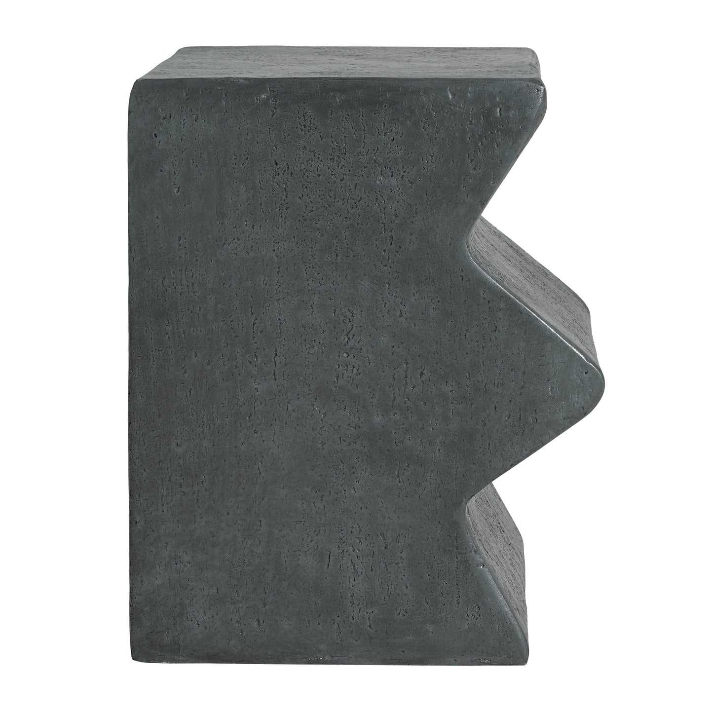 MGO Side Table, Set of 2 Rectangular Outdoor Side Tables, Decorative Garden Stools for Indoor Outdoor, Accent Table Patio Side Table End Table w Spotted, Stone Gray Color