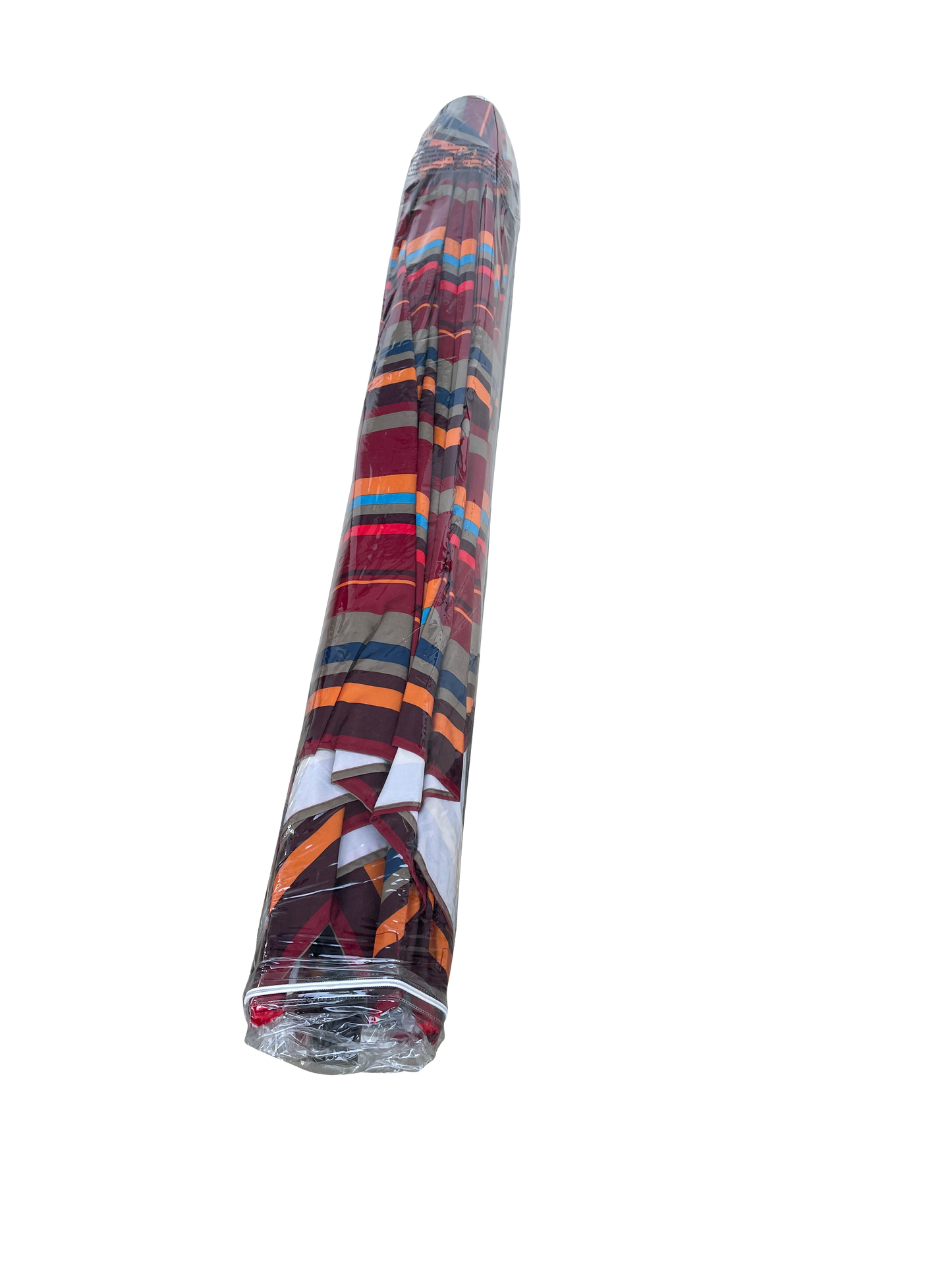 9FT UMBRELLA WITH LIGHT Red and Stripes