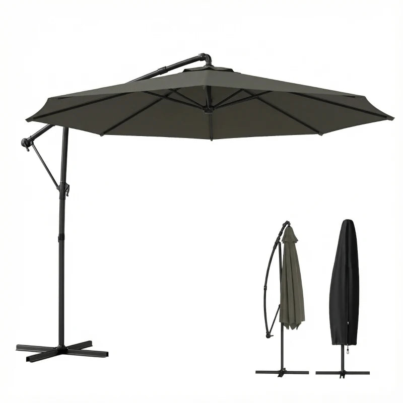 Large Garden Umbrella,Outdoor Hanging Cantilever Umbrella