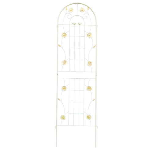 2-Pack 71 in. x 19.7 in. Black Metal Garden Trellis, Rustproof Trellis for Climbing Plants Outdoor Flower Support