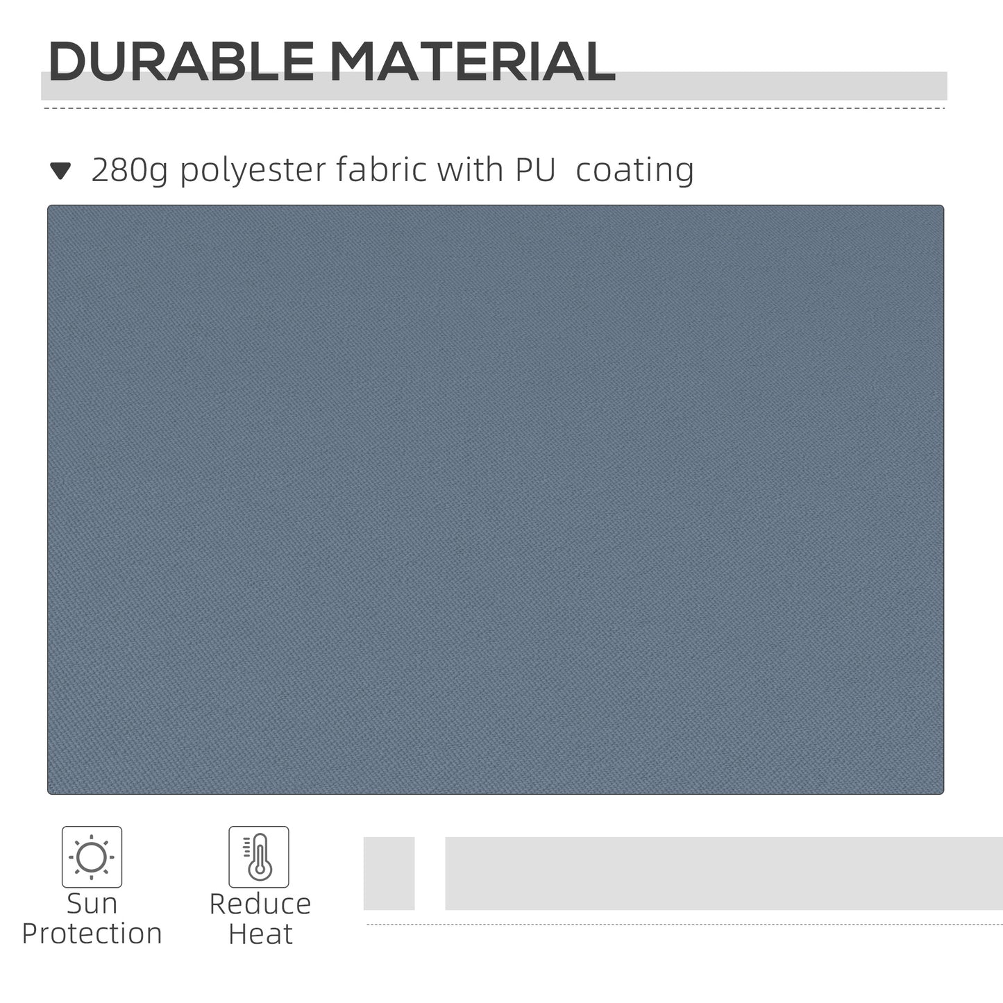 Outsunny 12' x 10' Retractable Awning Patio Awnings Sun Shade Shelter with Manual Crank Handle, 280g/m² UV & Water-Resistant Fabric and Aluminum Frame for Deck, Balcony, Yard, Charcoal Gray