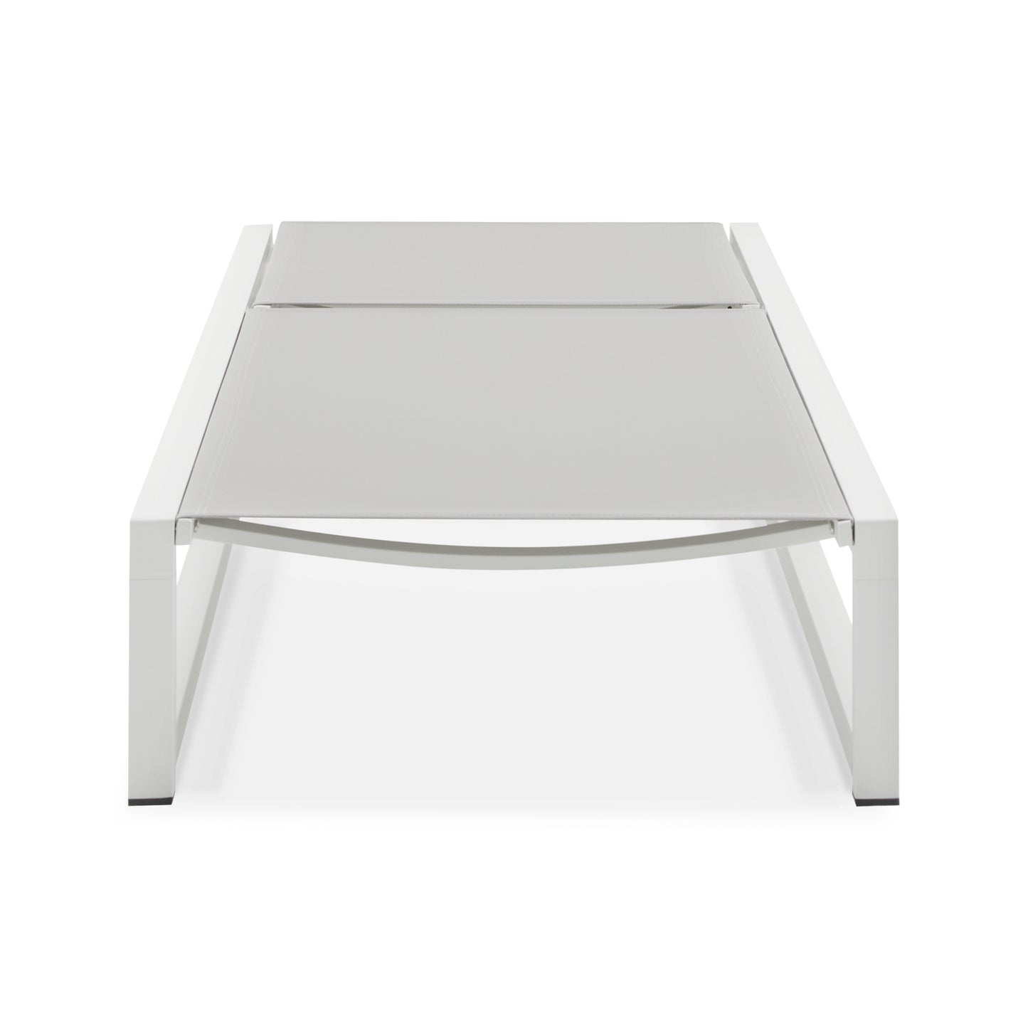 5-Level Adjustable 2-Piece Outdoor Chaise Lounge, Durable Aluminum Frame & Textilene Mesh, Perfect for Patio/Poolside