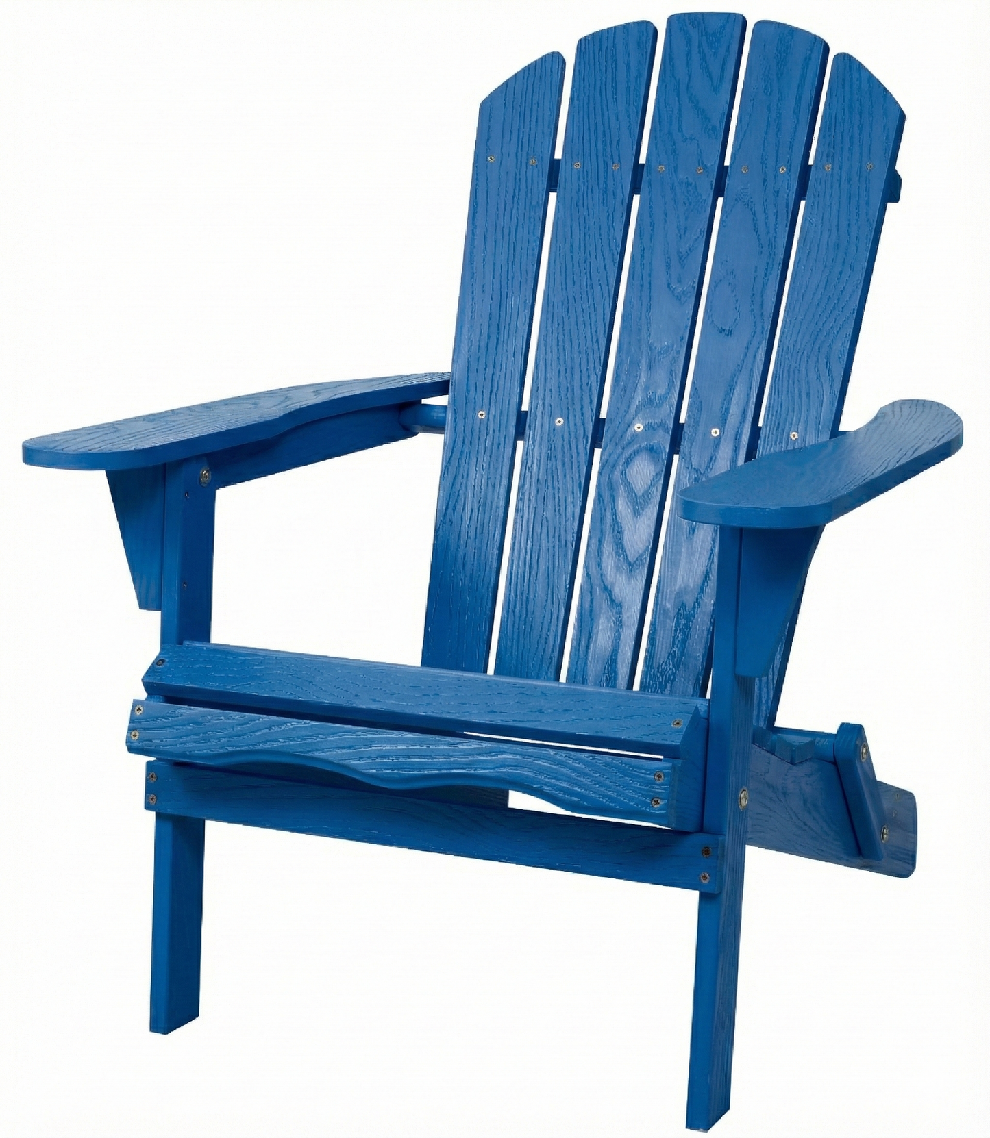 Wood Lounge Patio Chair for Garden Outdoor Wooden Folding Embossed Adirondack Chair Solid Wood Lounge Patio Chair with Wood Grain