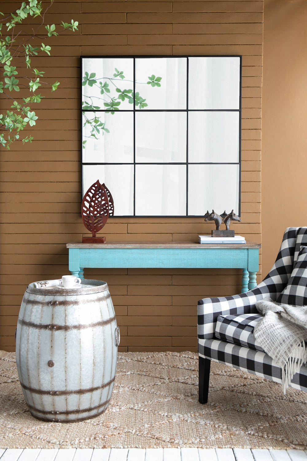 22.5x22.5x26" Drum Side Table