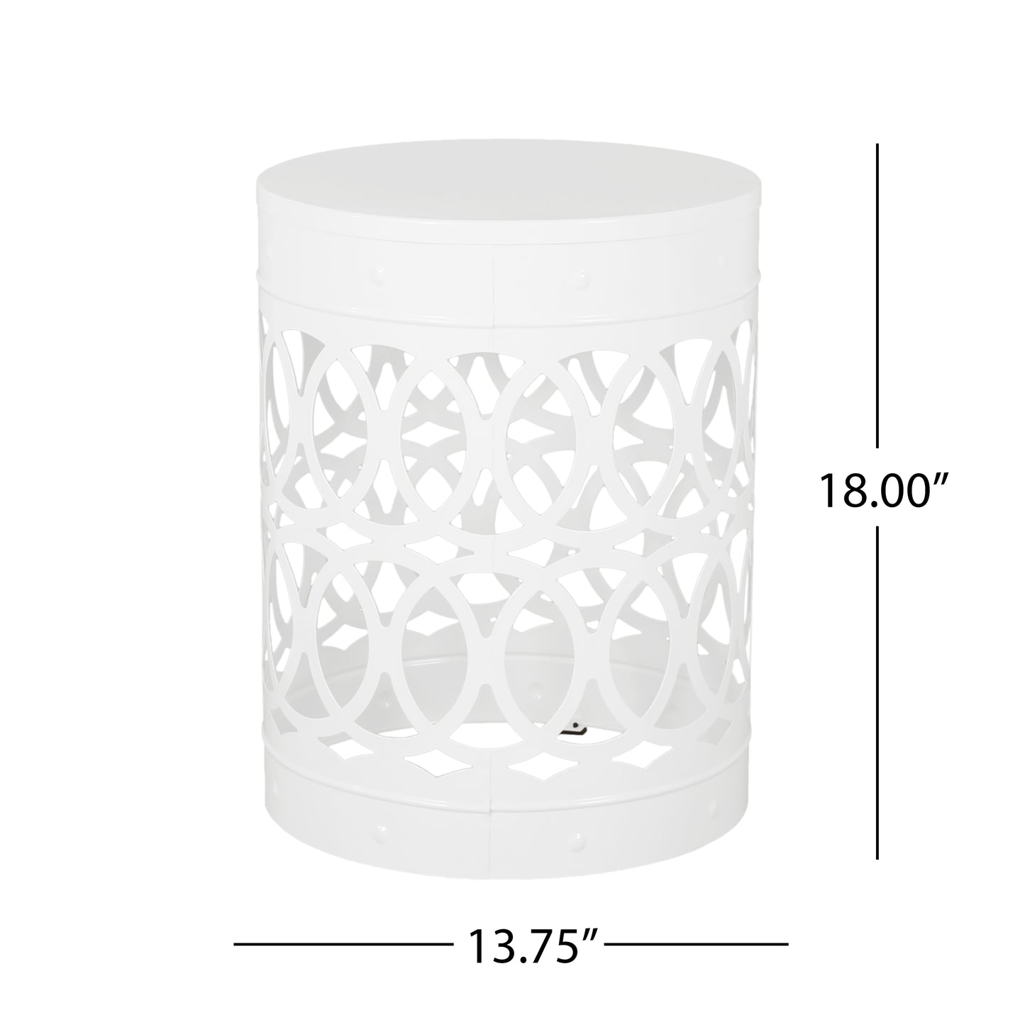 Outdoor Metal end Table -Large