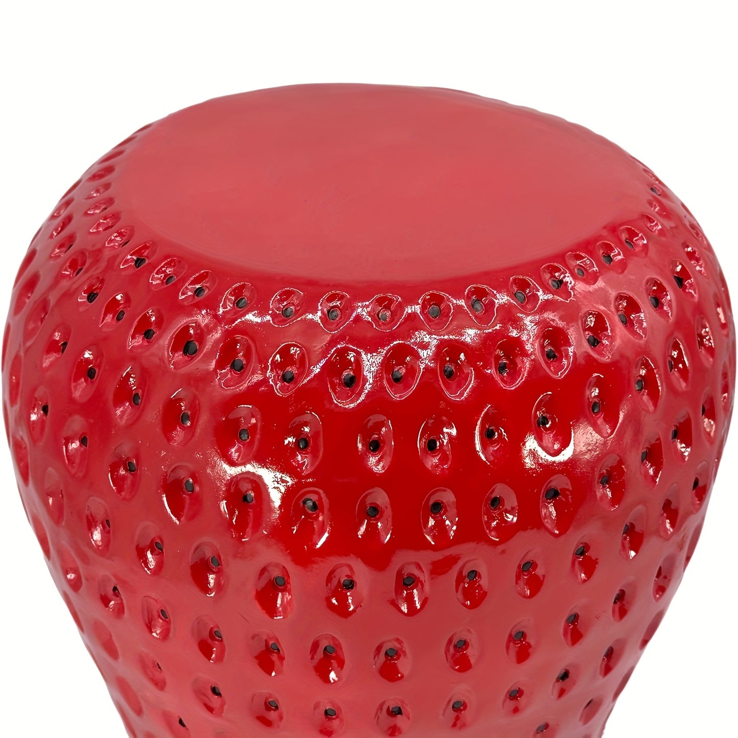 Strawberry Fruit Stool, 13.4"Oversized Resin Stool, Side Table, Home Decor Plant Stand Garden Indoor Outdoor Decorations, Multi-Purpose Innovative Garden Furniture