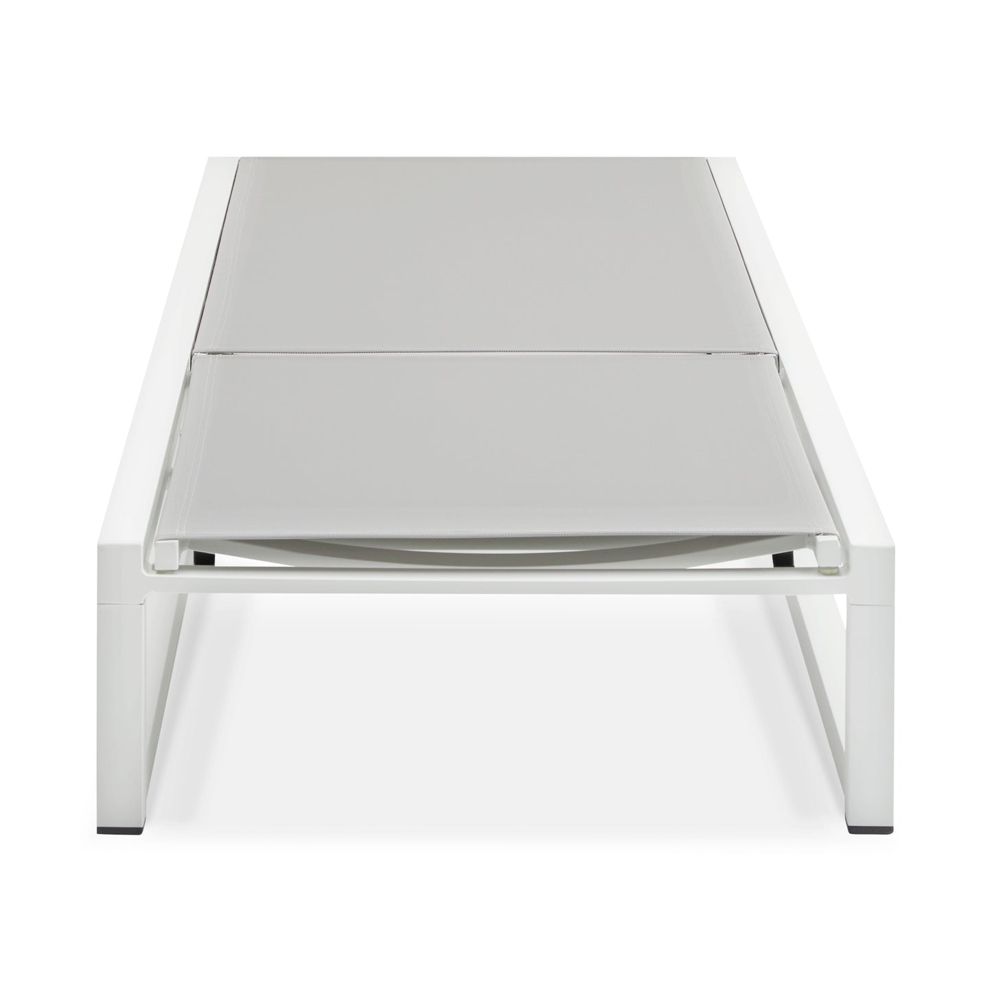 5-Level Adjustable 2-Piece Outdoor Chaise Lounge, Durable Aluminum Frame & Textilene Mesh, Perfect for Patio/Poolside