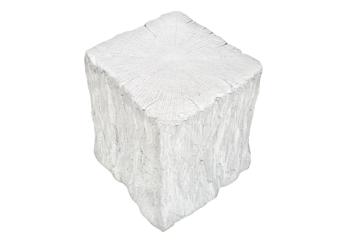 Accent Table, 25"h, Indoor Or Outdoor, End, Nightstand, Side Table, Square, Living Room, Bedroom, White, Contemporary, Modern