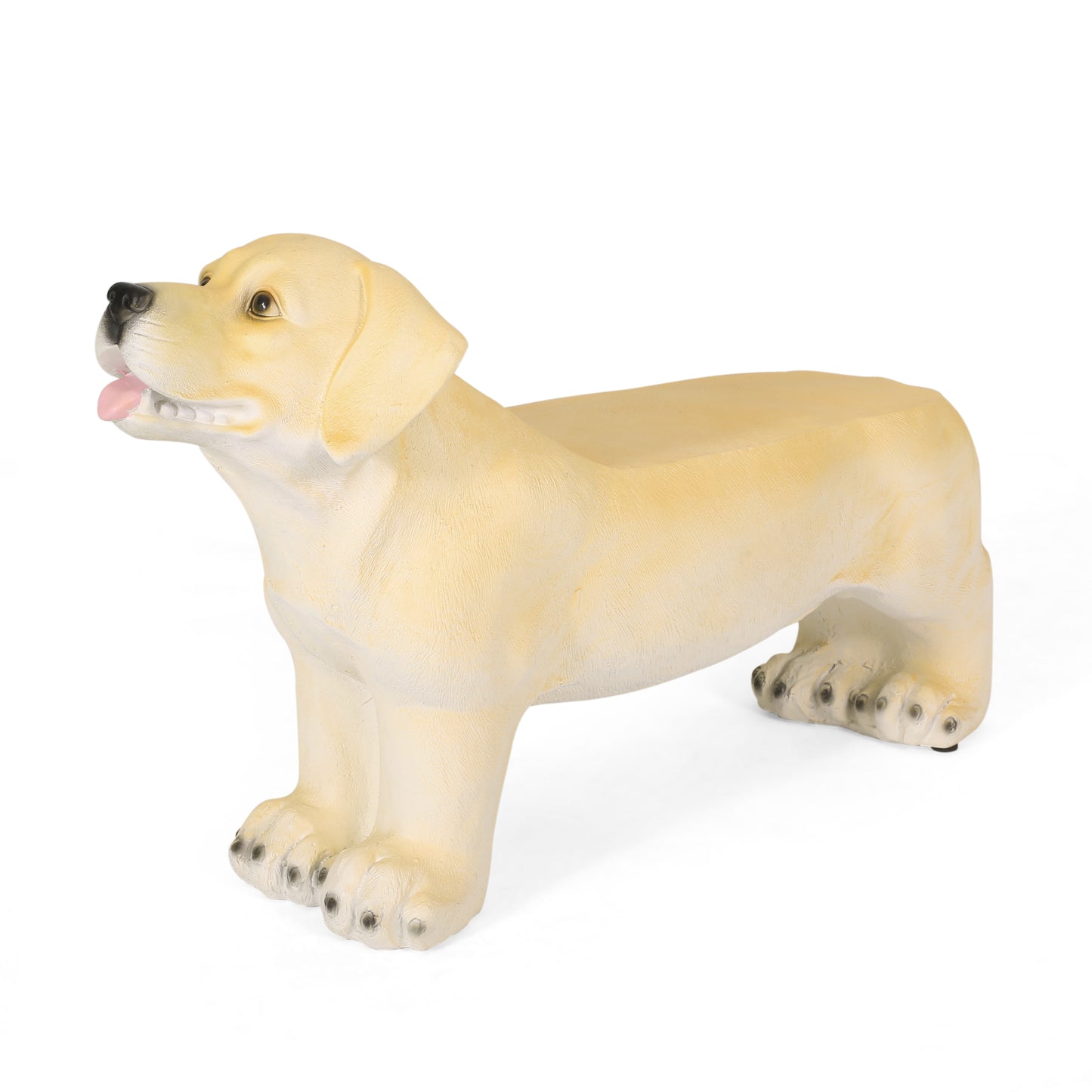 MGO DOG BENCH, Outdoor Bench, Light Brown, No Assembly Required