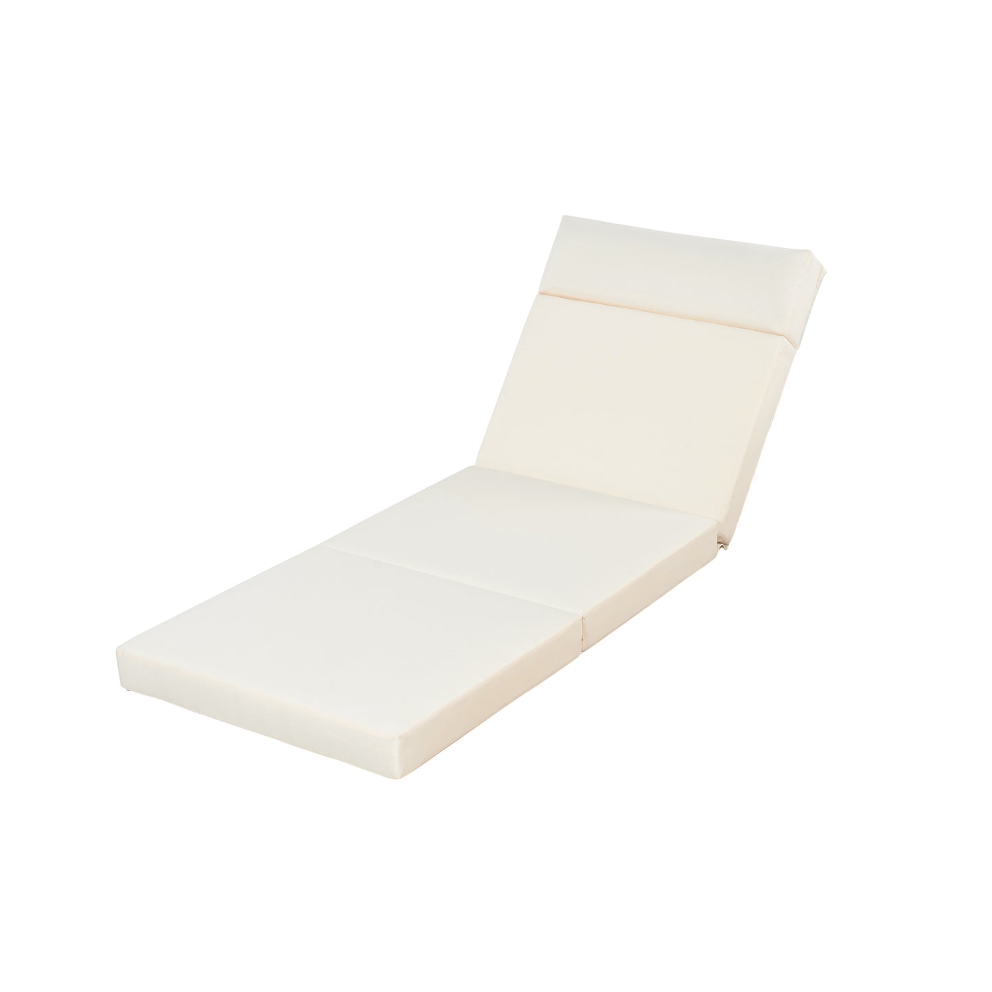 LOUNGE CHAISE SET WITH HEADREST, ACACIA WOOD WITH WATER-RESISTANT LOUNGE CUSHIONS (BEIGE & 3-FOLD & 4 inch) - MATCHING DARK GREY/CREAM VERSION AVAILABLE