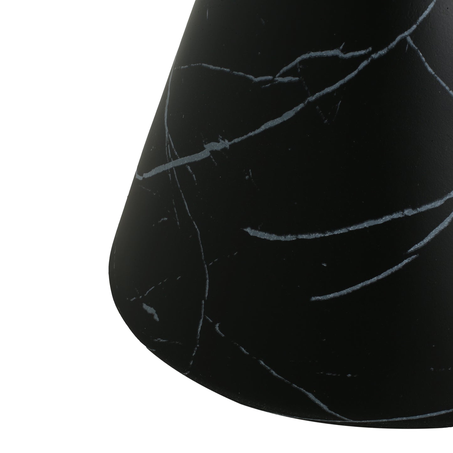 Outdoor Lightweight concrete MGO Side/End Table , Living Room Accent Table,Black Marble
