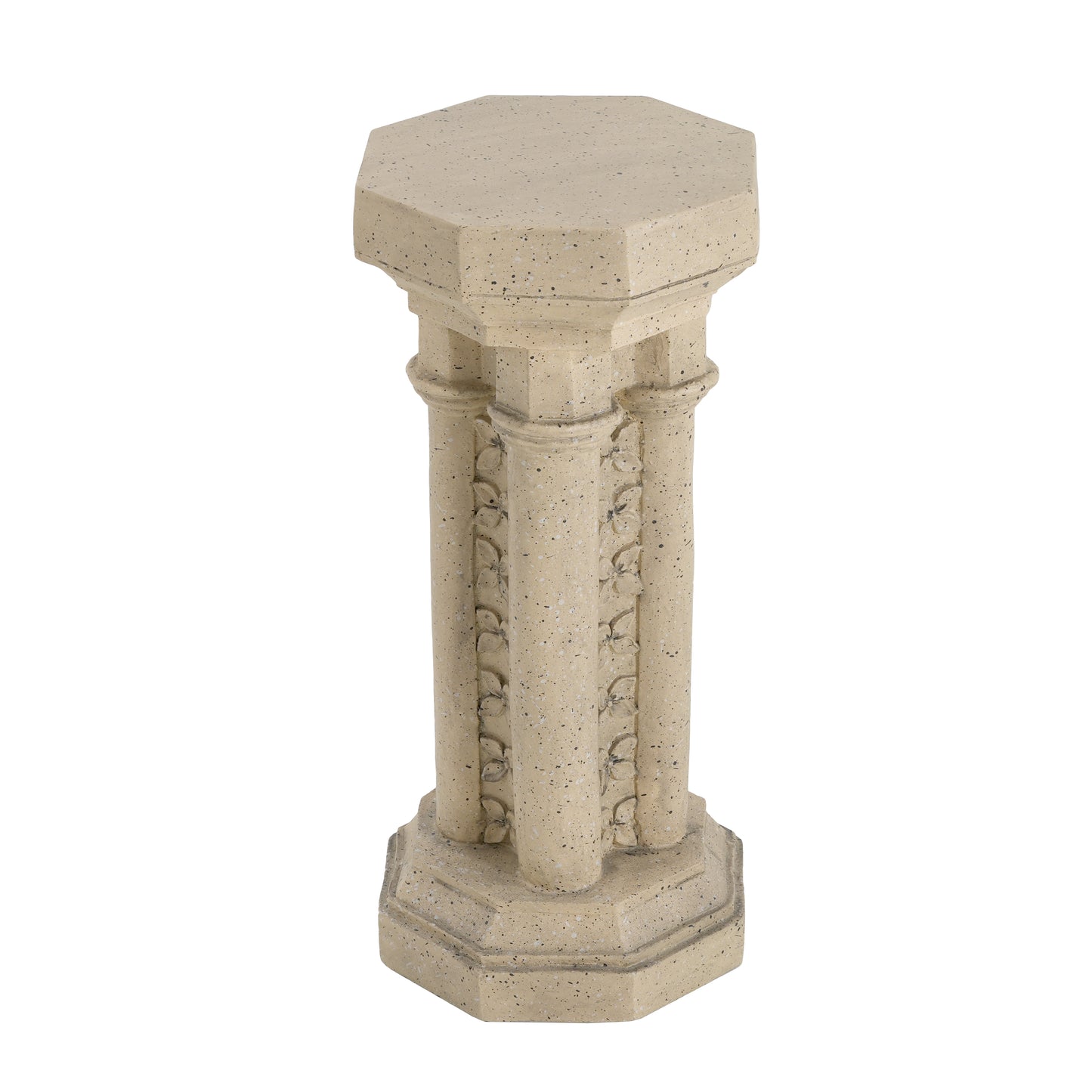 Pedestal Column Plant Stand, 23.25 Inch, Indoor and Outdoor