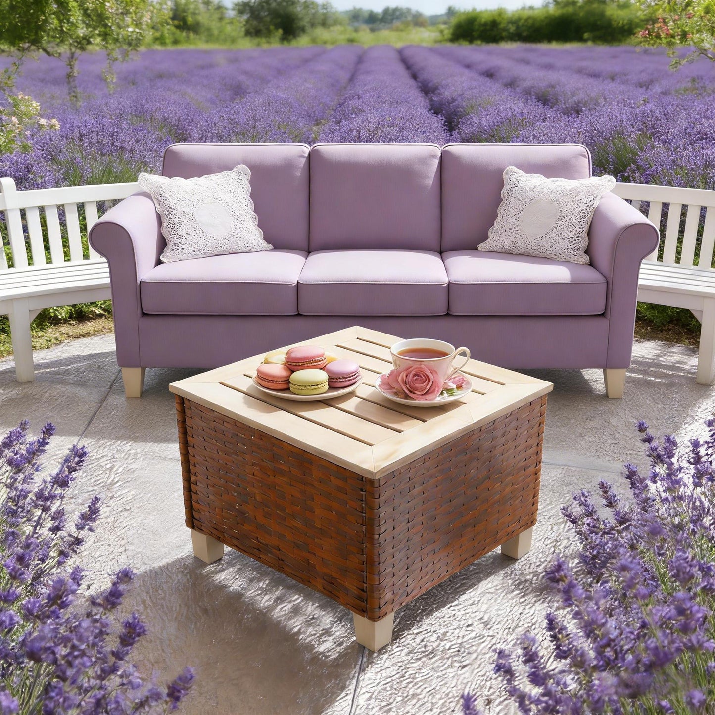 Small Outdoor Table,End Table,Outdoor Side Table