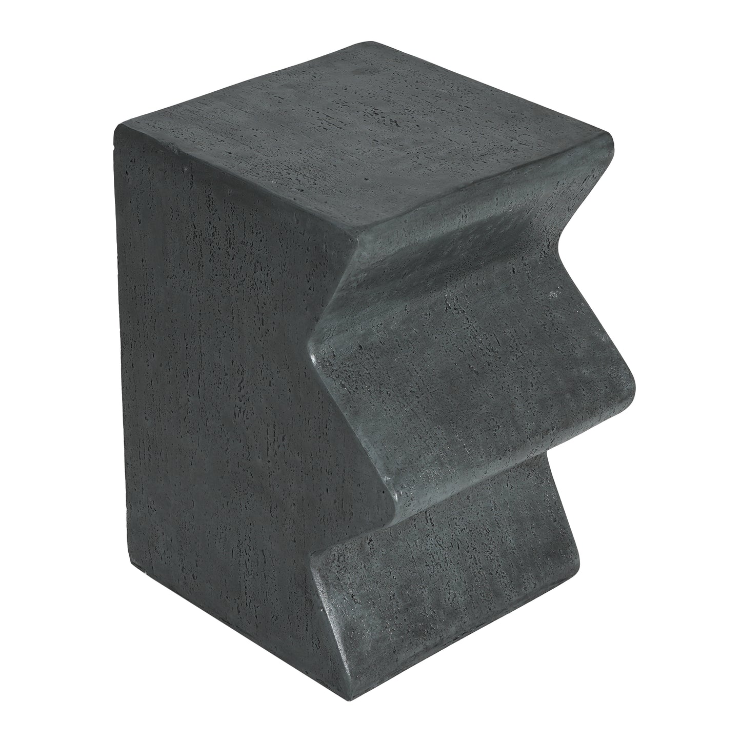 MGO Side Table, Set of 2 Rectangular Outdoor Side Tables, Decorative Garden Stools for Indoor Outdoor, Accent Table Patio Side Table End Table w Spotted, Stone Gray Color
