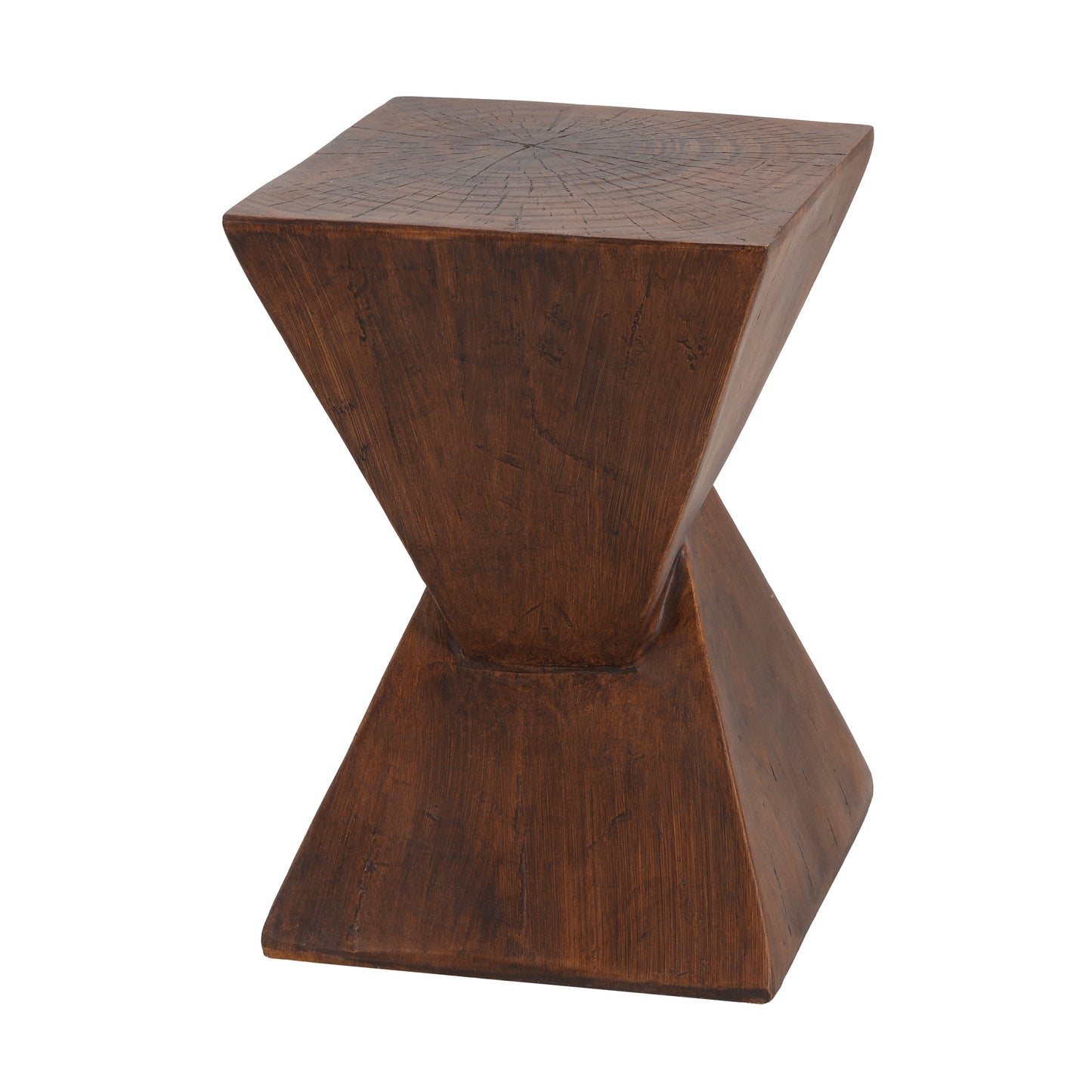TESS Modern Side Table – Stylish Cent Table Compatible with Living Room, Bedroom, or Office – Versatile Home Furniture with Design and Sturdy Construction,Dark Brown Color