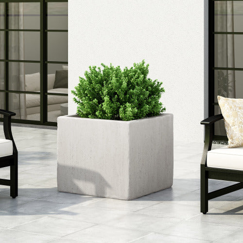 Large 22 in. W x 22 in. L White Concrete Magnesium Oxide Outdoor Raised Beds Planter Boxes
Questions & A
