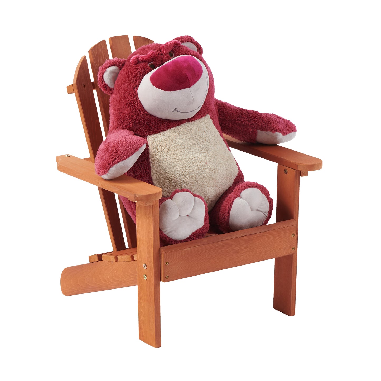 Wooden Kid's Adirondack Chair for Indoor and Outdoor, Natural Cedar Patio Lounge Chiar for Kids