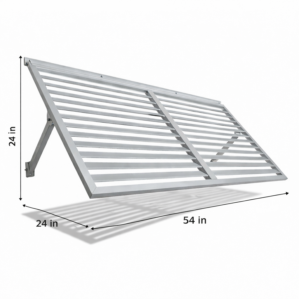 Breeze Louver Metal Shutter 4.6 - White