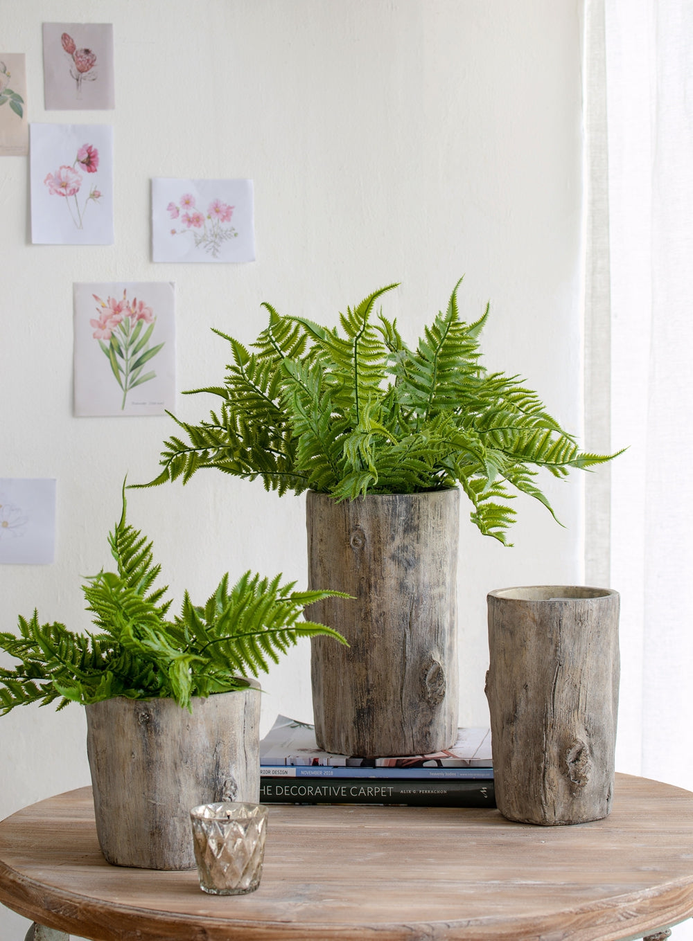 Set of 2 6.5x6.5x6.5" Fillmore Planter,Small Round