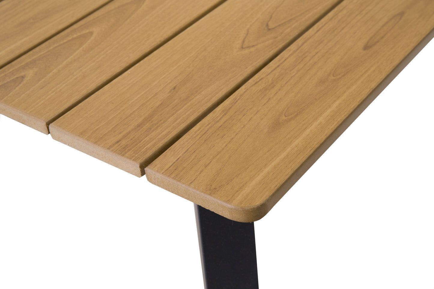 Outdoor Folding Dining Table for 4-6, steel Frame with Umbrella Hole for Patio, Garden, Backyard, Deck, Poolside (yellow)