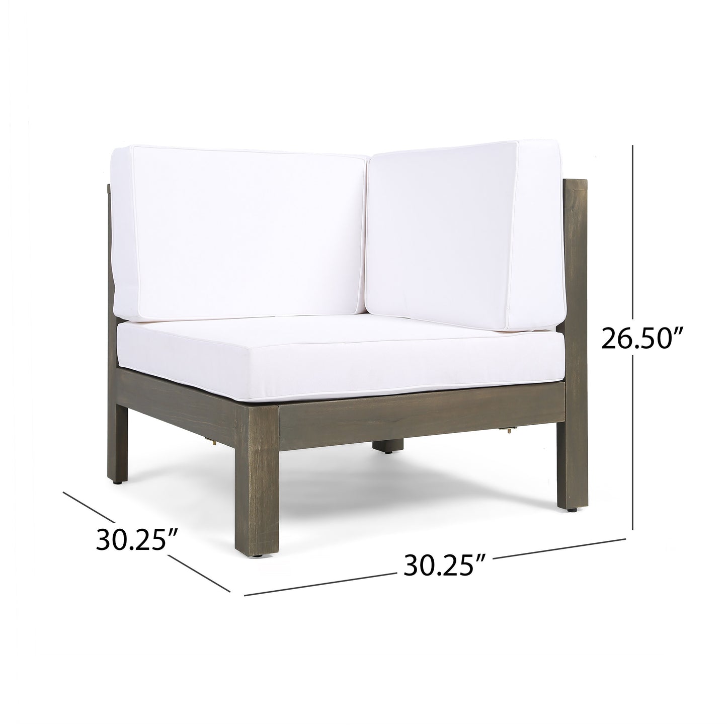 OANA - 3-PIECE SOFA SET, WHITE