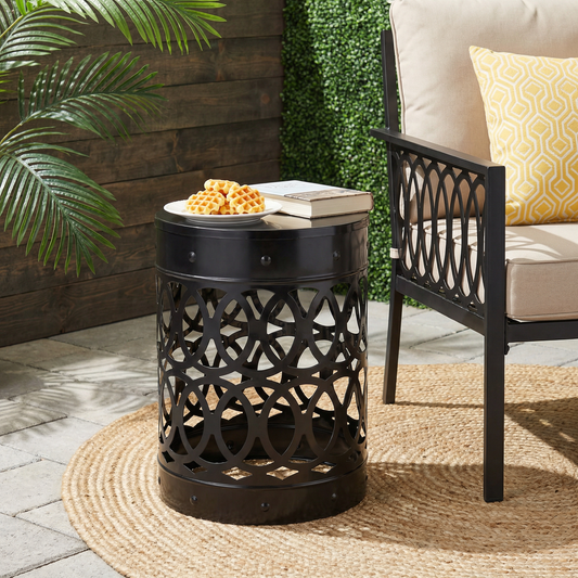 Outdoor Metal end Table -Large
