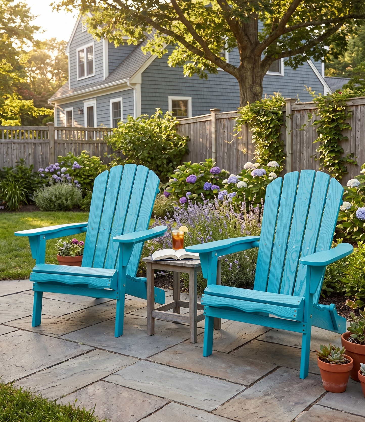 Wood Lounge Patio Chair for Garden Outdoor Wooden Folding Embossed Adirondack Chair Solid Wood Lounge Patio Chair with Wood Grain