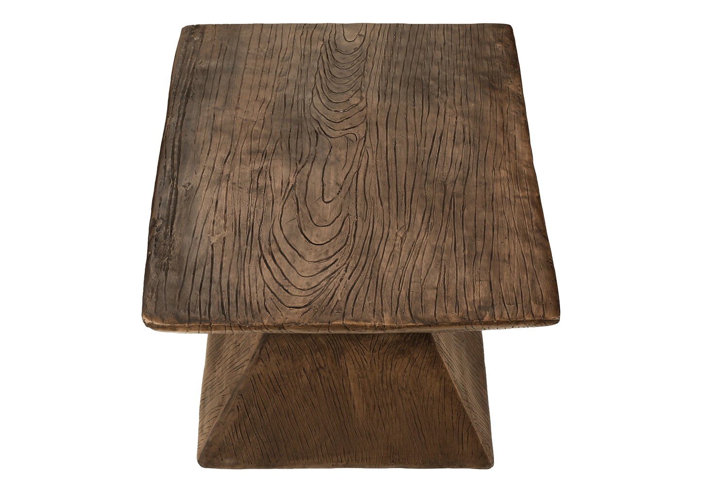 Accent Table, 25"h, Indoor Or Outdoor, Side Table, End, Nightstand, Bedroom, Living Room, Walnut, Contemporary, Modern