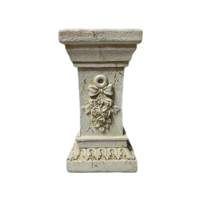 Garden Decorative Column, 12"Retro Elegant White Ancient Greek Style Roman Column, Suitable for Garden Decoration, Suitable for Weddings And Dining Tables, Multifunctional Indoor/outdoor Use, Perfect