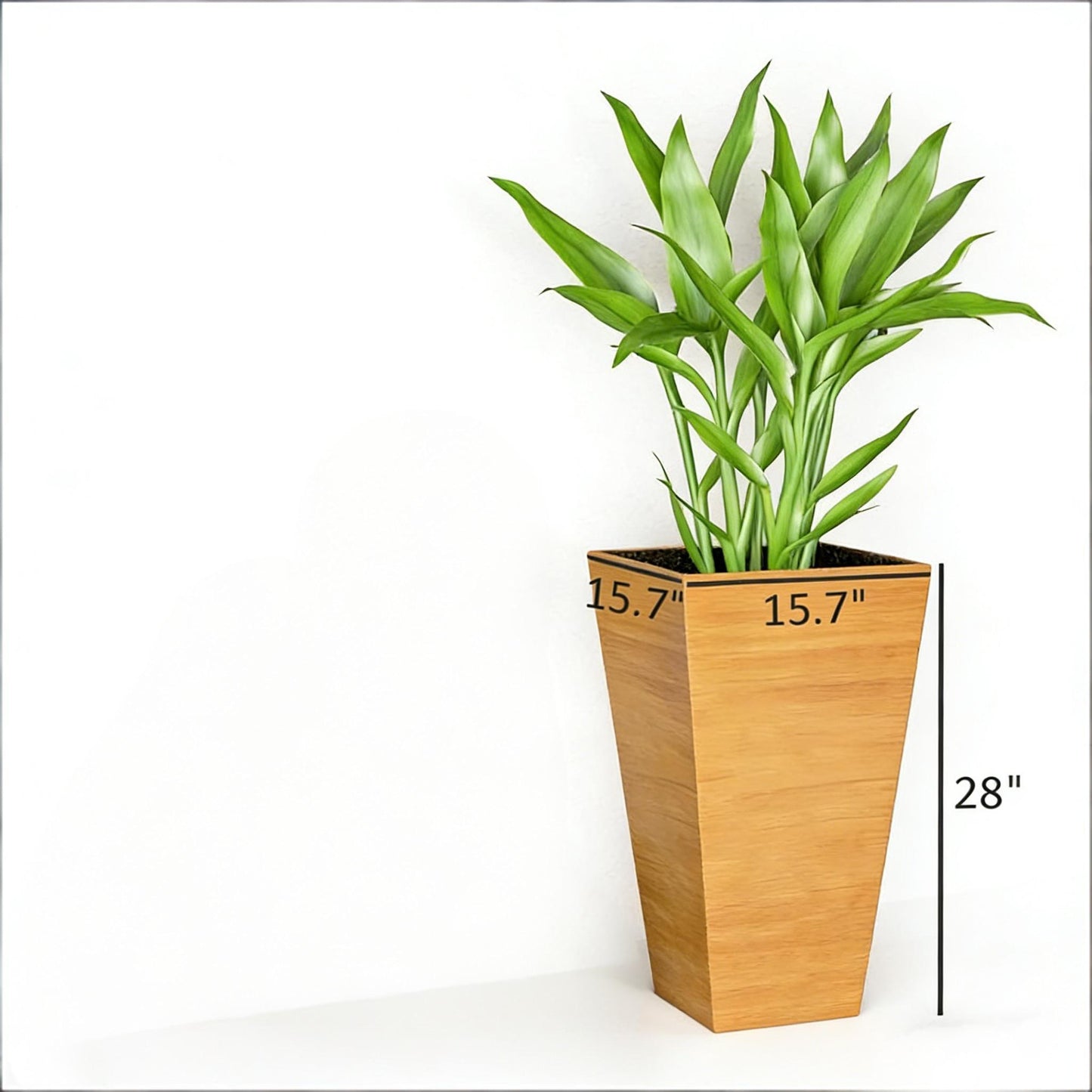 Classic Planter,Outdoor Planter,Set of 3 Tall Planters