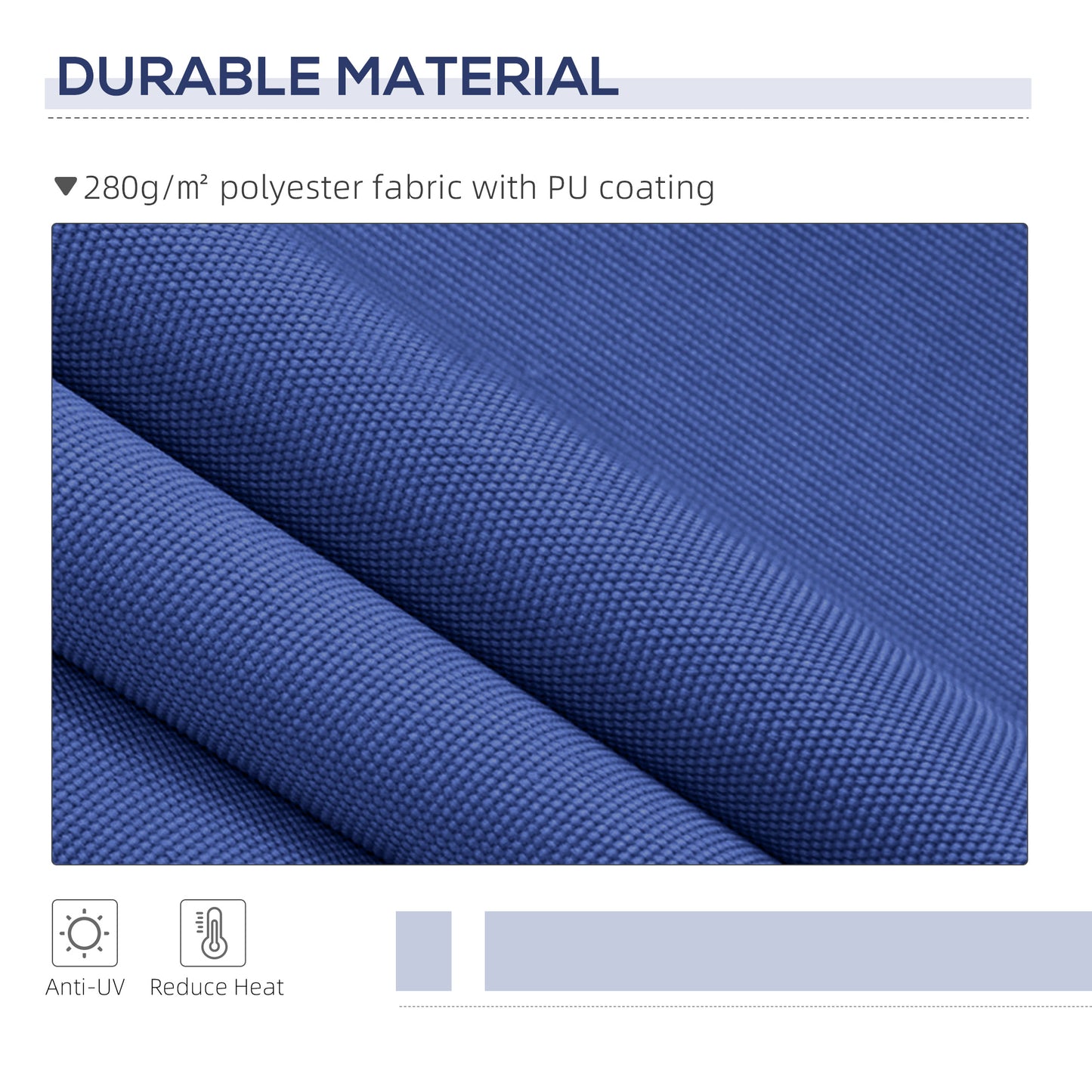 Outsunny 13' x 8' Retractable Awning, Patio Awnings, Sunshade Shelter w/ Manual Crank Handle, UV & Water-Resistant Fabric and Aluminum Frame for Deck, Balcony, Yard, Dark Blue