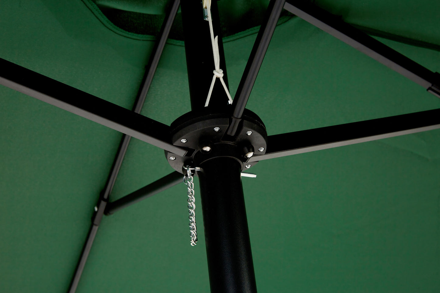 14.8 Ft Double Sided Outdoor Umbrella Rectangular Large with Crank ( Dark green)(No Base)