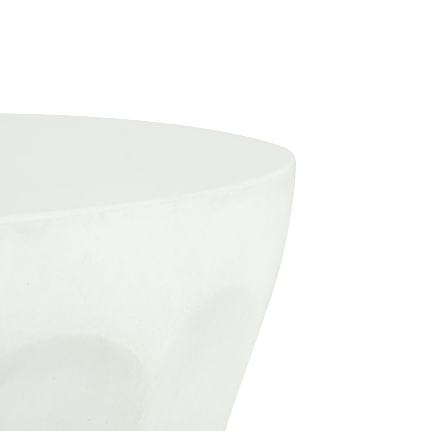 Outdoor Round Concrete Antique White Side Table,Living Room Mgo End Table