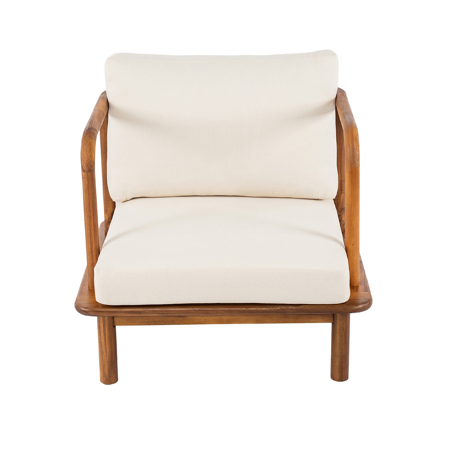 Canape Acacia Club Chair with Cream Cushion