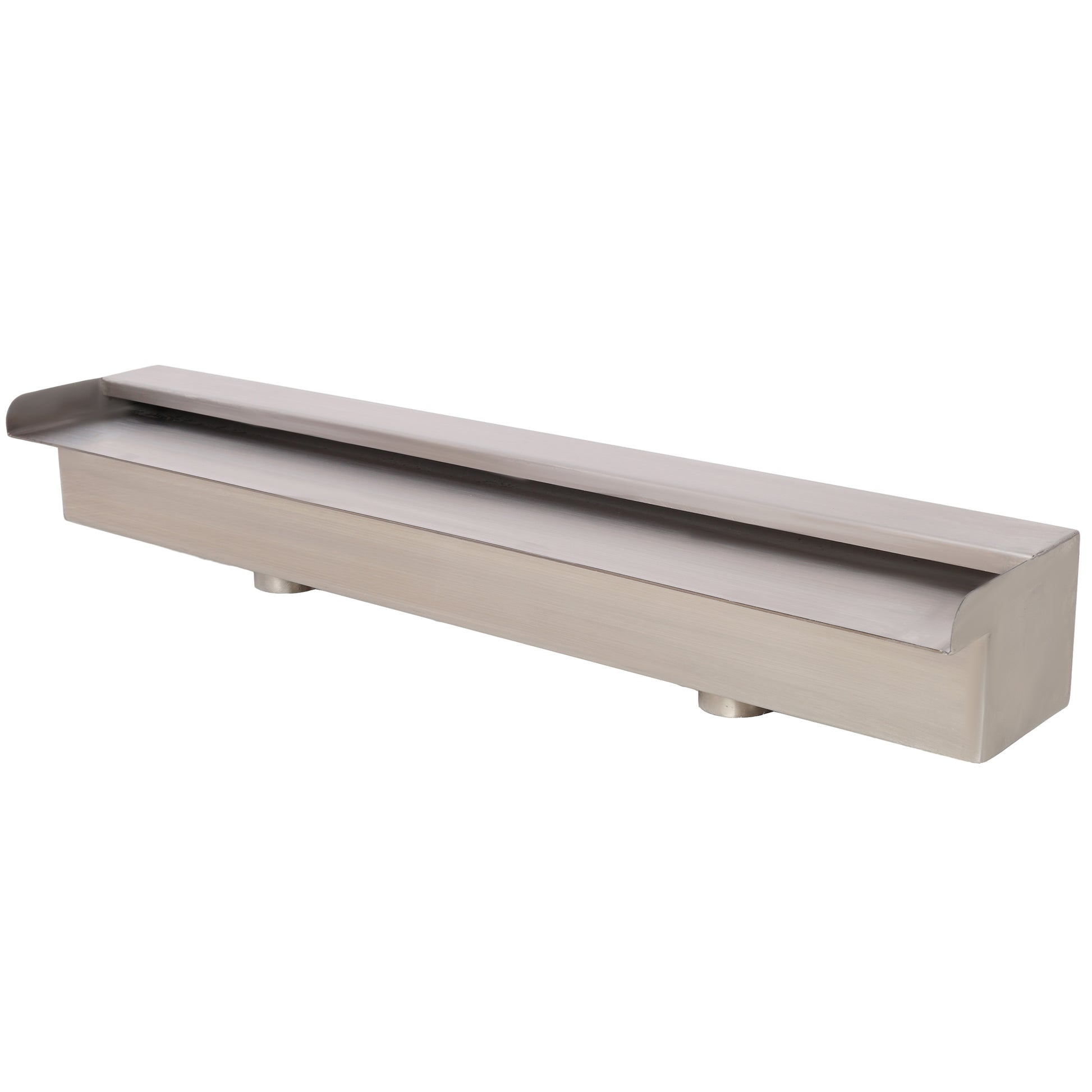Pool Fountain, Spillway for Swimming Pool Decoration Sheer Descent, Waterfall Fountain for Outdoor Garden Pond, Stainless Steel 35.4"
