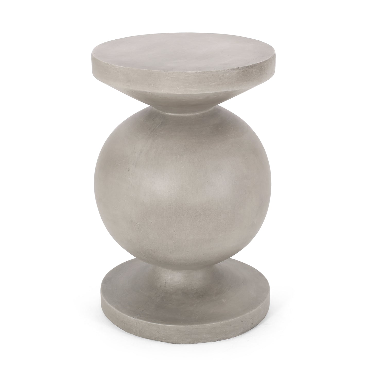 Outdoor Lightweight End Table, Concrete Outdoor Side Table