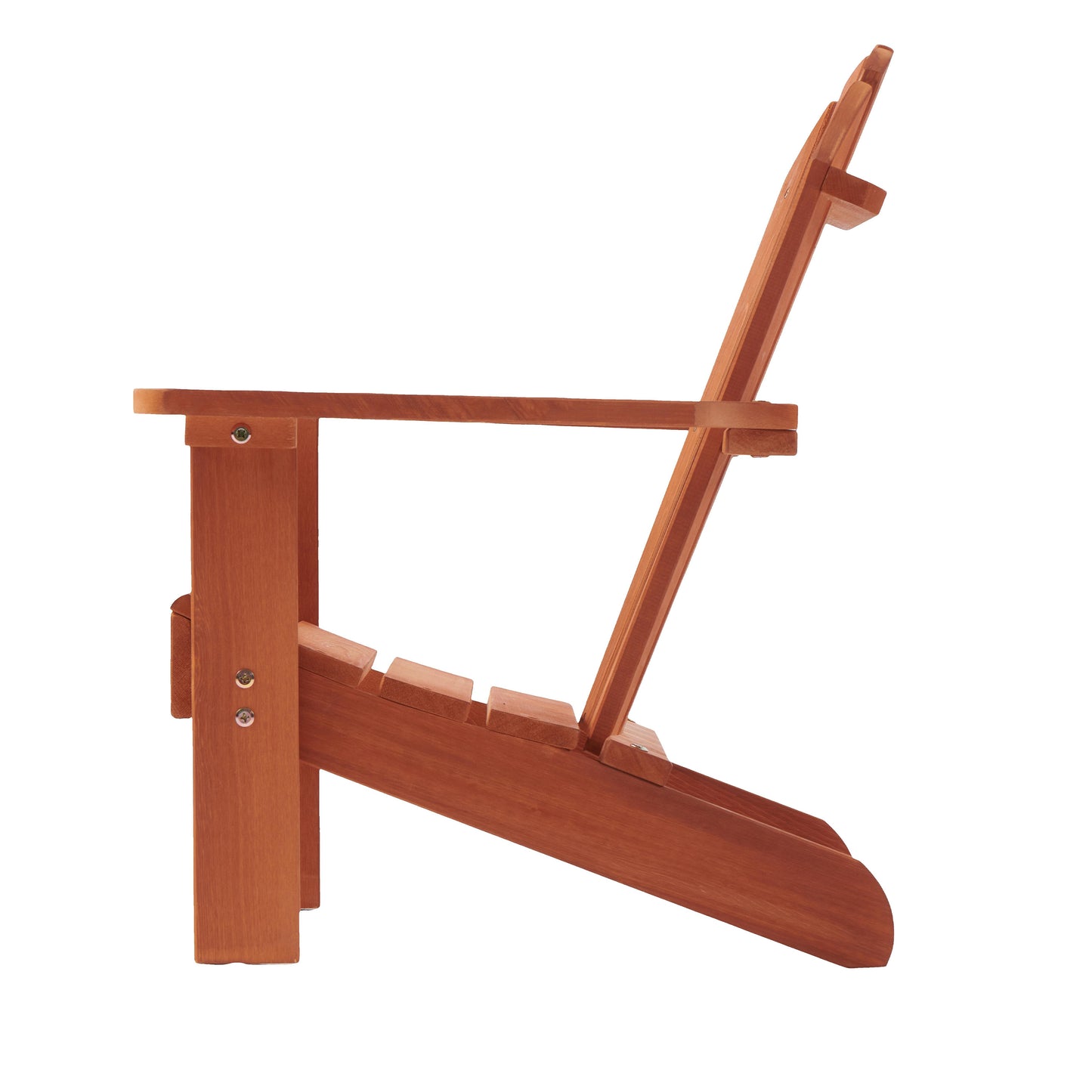 Wooden Kid's Adirondack Chair for Indoor and Outdoor, Natural Cedar Patio Lounge Chiar for Kids