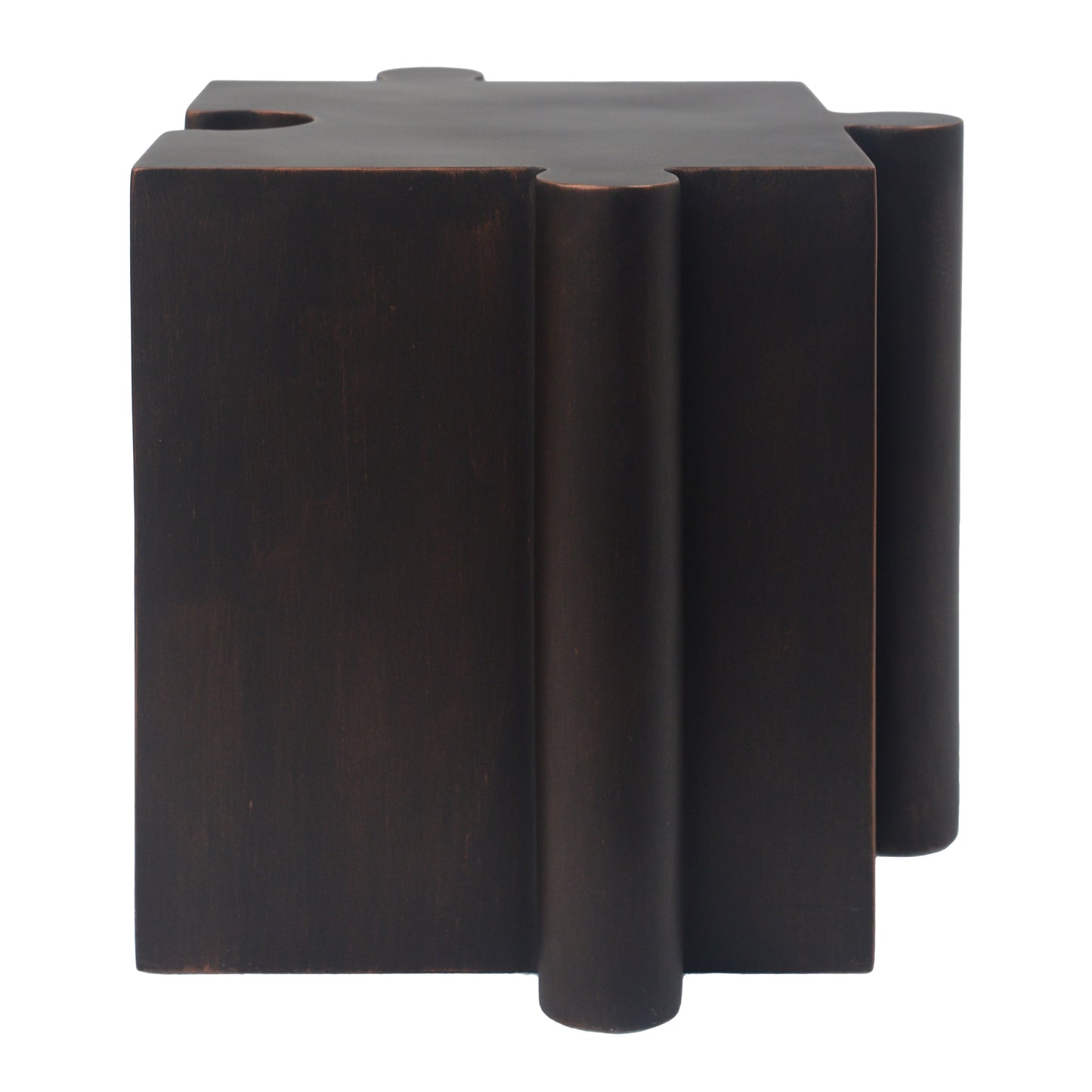 Puzzle Art Side Table, Modular Convex Edge MGO Table - Buy Singles or Combine for Custom Layouts,  Indoor & Outdoor,Antique Copper Color