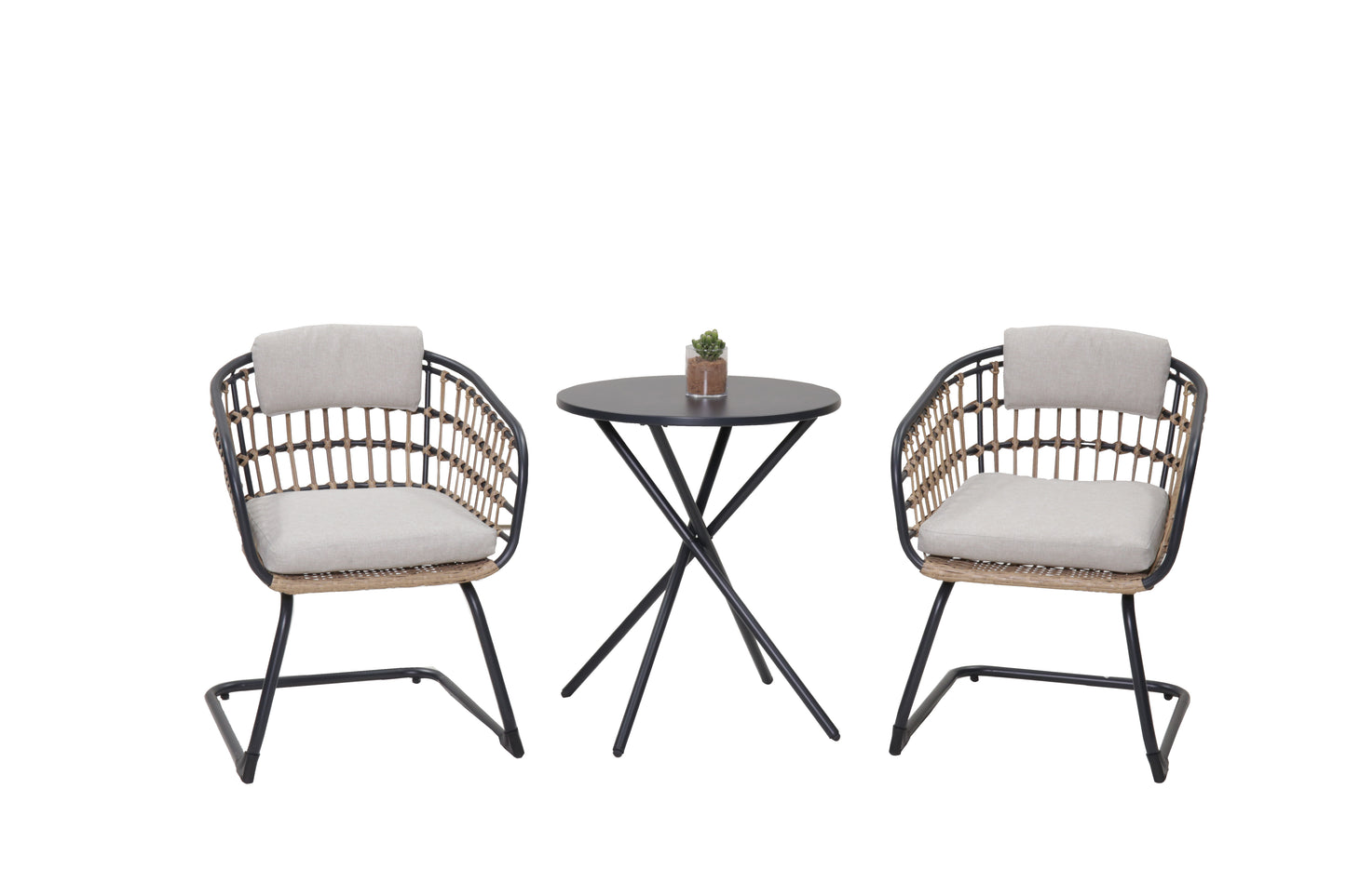 Wicker Dining Chair-SET OF 2 is designed to elevate your patio, balcony, or garden space into a cozy, stylish spot for relaxation and connection.
