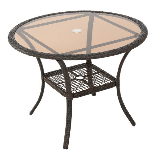 Outdoor Resin Table, old version 56225.00TBLBRN