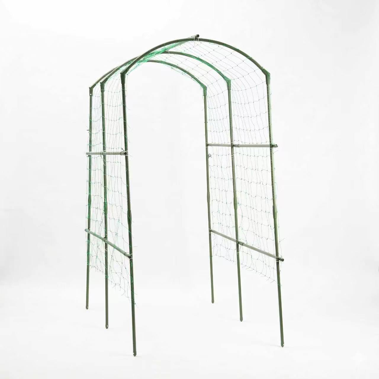 Cucumber Trellis for Raised Bed, U-Shape Garden Arch Metal Support for Climbing Plants, Metal Arch Plant Support Vegetables Trellis