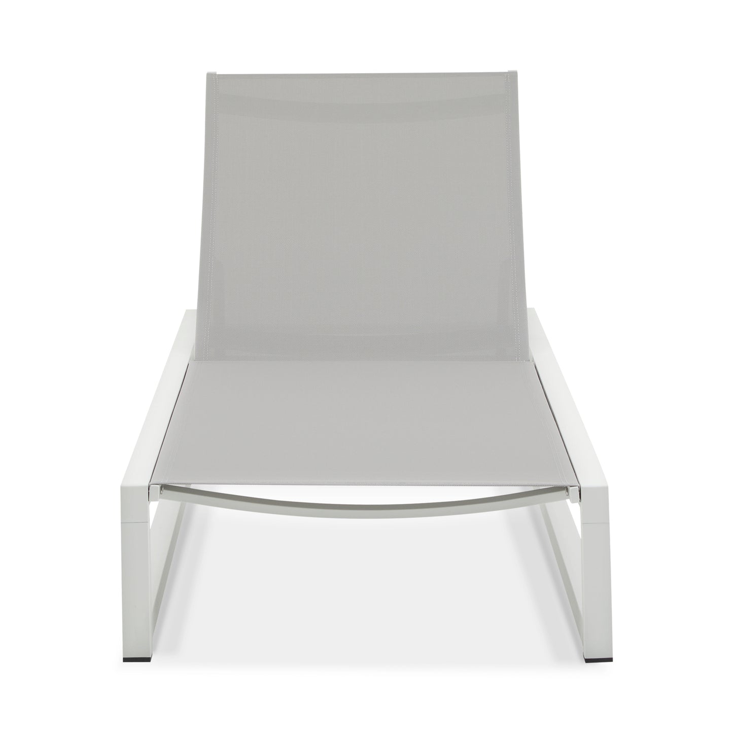 5-Level Adjustable 2-Piece Outdoor Chaise Lounge, Durable Aluminum Frame & Textilene Mesh, Perfect for Patio/Poolside