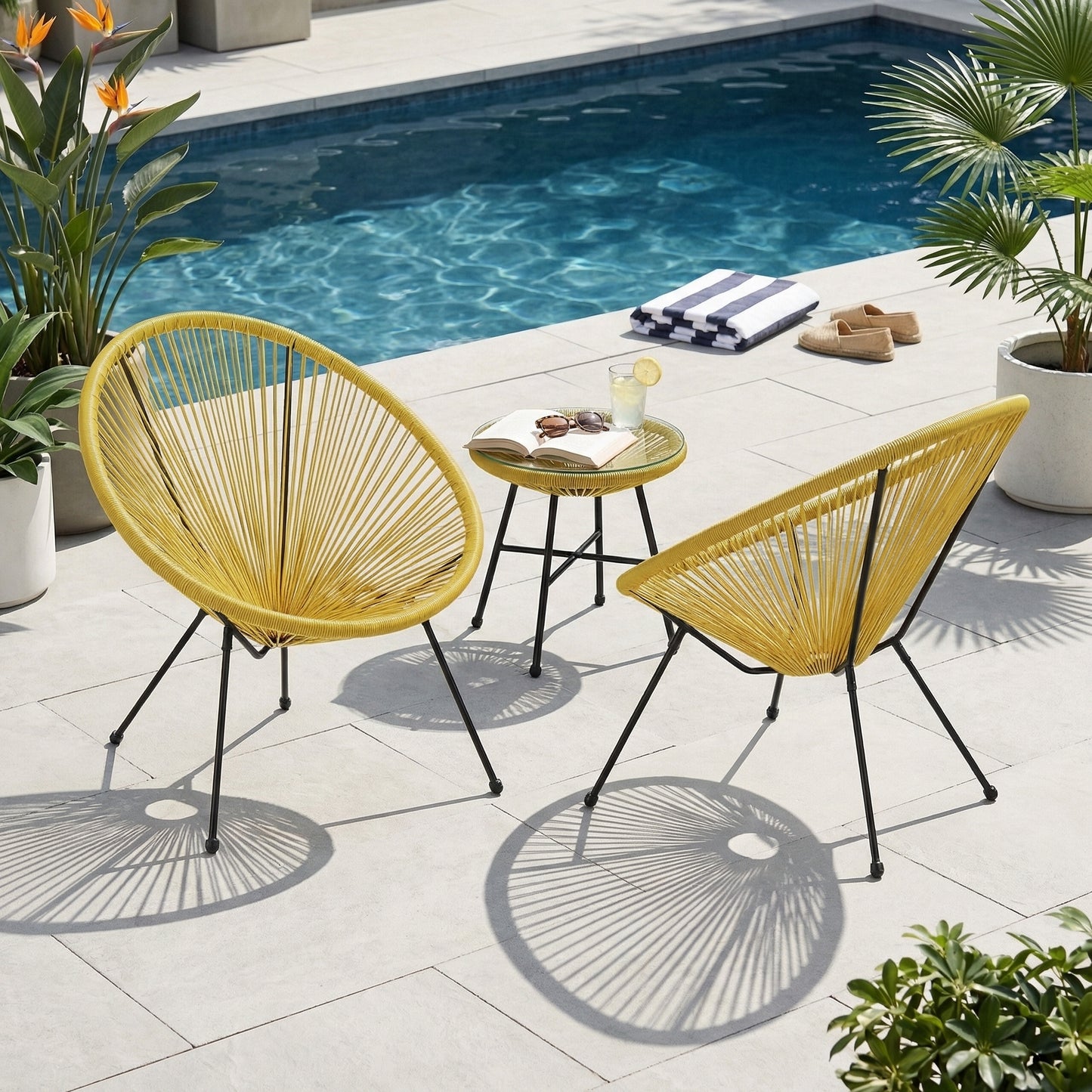ANSON  CHAIR (SET OF 2) - YELLOW