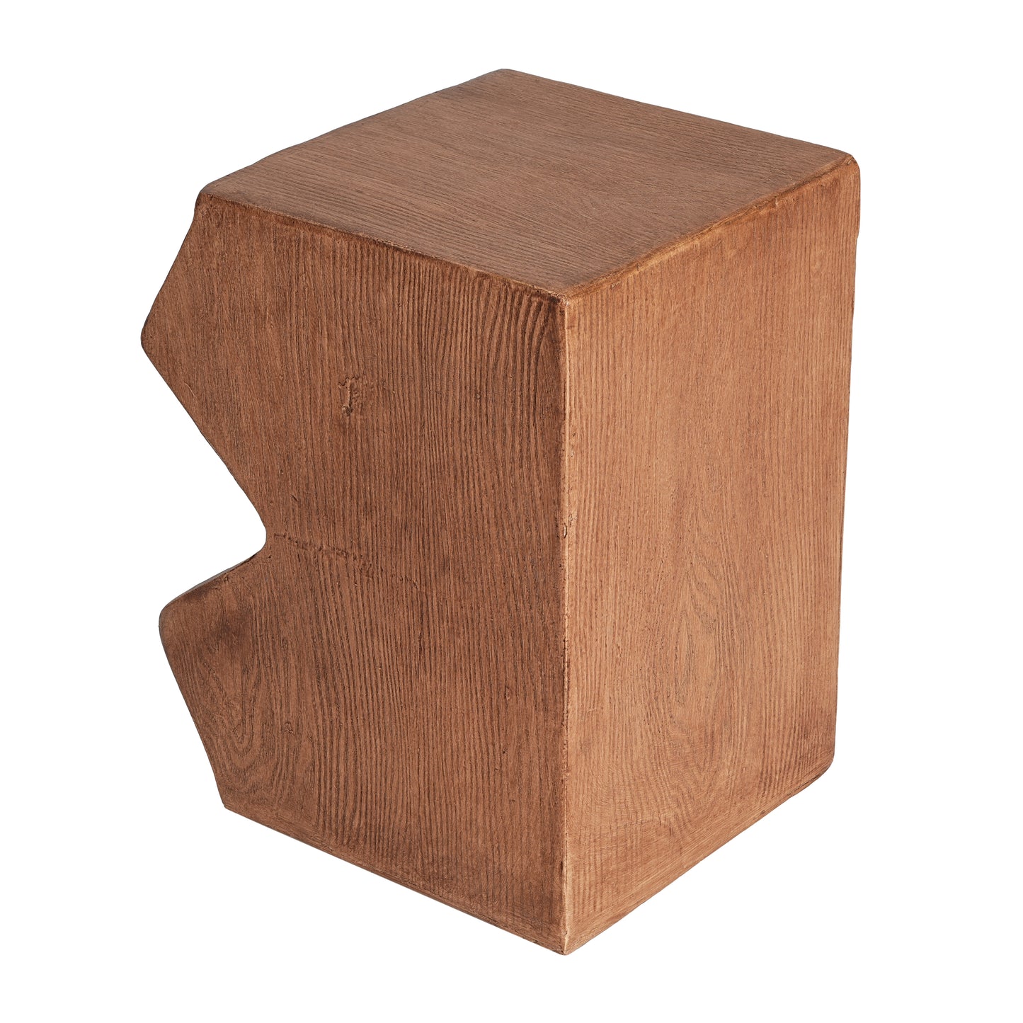 MGO Side Table, Set of 2 Rectangular Outdoor Side Tables, Decorative Garden Stools for Indoor Outdoor, Accent Table,Patio Side Table,Nesting End Table,Faux Wood Natural Color