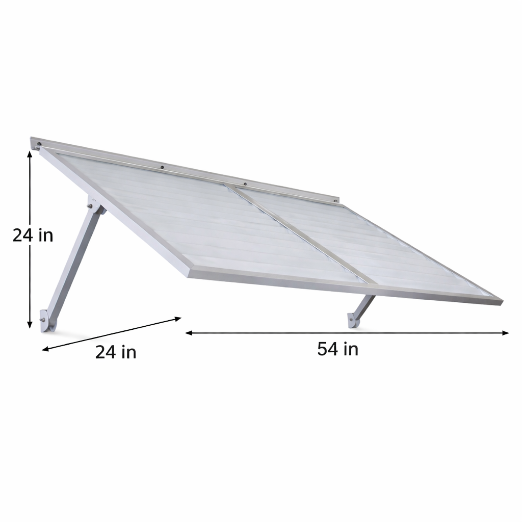 Ridge Metal Awning 4.6 - White